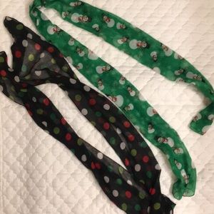 Set of 2 Christmas scarfs